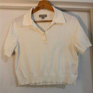 J.Crew Ivory Polo Shirt